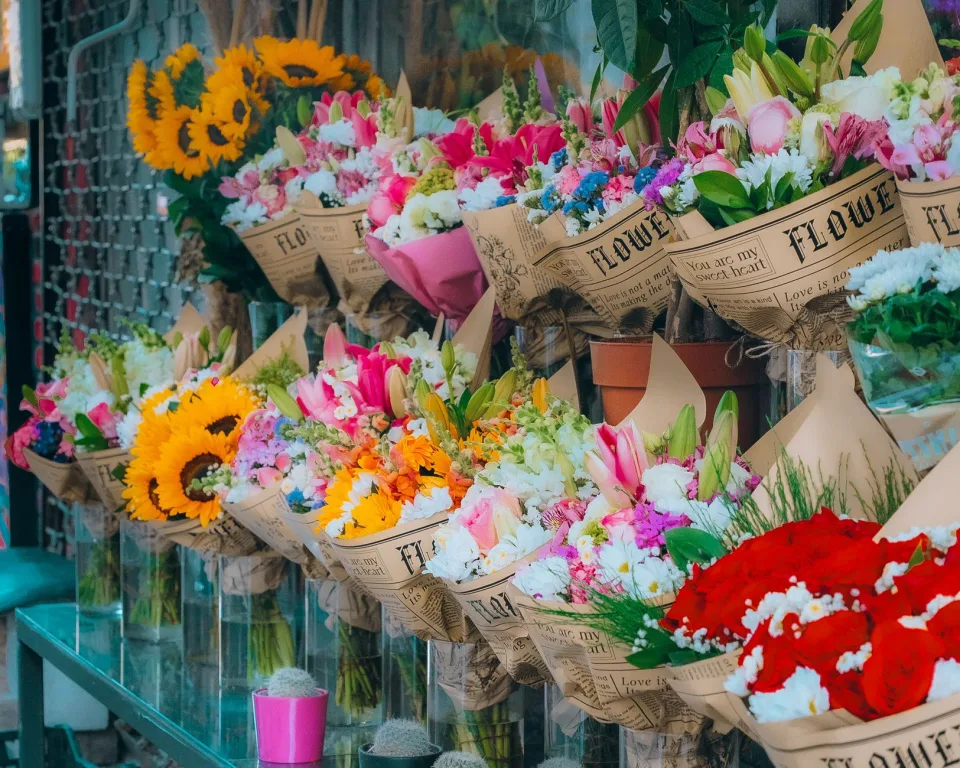 Khu cắm bó theo yêu cầu
